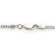 Nitrogen Stainless Steel Diamond Cross Pendant w/ Curb Chain