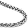 Titanium 7MM Wheat Link Necklace Chain