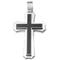 Titanium Carbon Fiber Cross Pendant