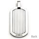 Black Titanium Cable Dog Tag Pendant w/ Bead Chain