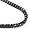 Black Titanium 7MM Franco Necklace Chain