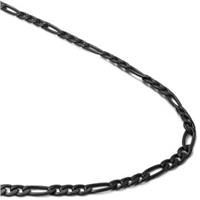 Black Titanium 4MM Figaro Necklace Chain