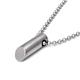 Titanium Piston Pendant w/ 2mm Bead Chain