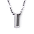 Titanium Piston Pendant w/ 2mm Bead Chain