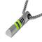 LAMBORGHINI Stainless Steel Pendant w/ Green Crystals