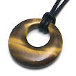 Tiger Eye Pendant w/ Rubber Cord