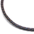 Braided Dark Brown Leather Necklace Cord