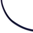 Black Rubber Necklace Cord w/ Silver Clasp