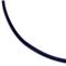 Black Rubber Necklace Cord w/ Silver Clasp