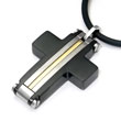 Dolan Bullock GENEVA 18K Gold Black Titanium Pendant /w cord