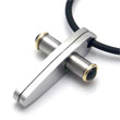 Dolan Bullock SANTA FE 18K Gold Onyx Titanium Pendant /w cord