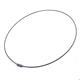 Manuel.Zed Black Stainless Steel Wire Necklace