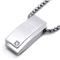 Dolan Bullock Sterling Silver Diamondl Pendant /w 24" Box Chain