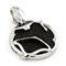 Sterling Silver Mocha Organic Stingray Leather Medallion Pendant