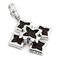 Sterling Silver Mocha Organic Stingray Leather Pendant