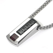 LAMBORGHINI Triple Red Stone Titanium Steel Pendant