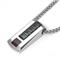 LAMBORGHINI Triple Red Stone Titanium Steel Pendant