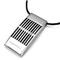 Zoppini Stainless Steel Pendant w/ Leather Cord
