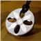 Maui Stainless Steel Mother of Pearl Petal Pendant w/ Leather Cord