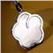 Maui Stainless Steel Mother of Pearl Clover Pendant w/ Leather Cord