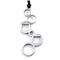 Manuel.Zed Stainless Steel Scattered Pendant w/ Leather Cord