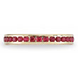 Benchmark 14K Gold Ruby Eternity Wedding Band Ring 0.96 TCW