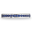 Benchmark 14K Gold Sapphire Wedding Eternity Band 0.96 TCW