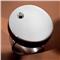 Macao Stainless Steel Ebony Single Diamond Round Ring