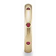 Benchmark 3MM 14K Gold Ruby Wedding Band Ring