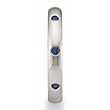 Benchmark 3MM 14K White or Yellow Gold Sapphire Wedding Band