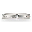 Benchmark 14K Gold Bezel Diamond Wedding Band 0.06 TCW