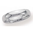 Benchmark 4MM 14K White Gold C/F Wedding Band