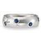 Benchmark 6MM 14K White or Yellow Gold Sapphire Wedding Band