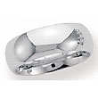 Benchmark 7MM 14K White Gold C/F Wedding Band