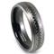Black Tungsten 6mm Laser Engraved Wedding Band Ring