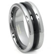 2nd Generation Tungsten Carbide 3 Dome Wedding Band Ring