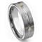 Tungsten Carbide Gold Eternity Diamond Wedding Band Ring