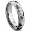 VENUS Tungsten Carbide 6MM Faceted Wedding Band Ring
