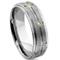 Tungsten Carbide Matrix Gold Diamond Wedding Band Ring