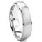 Cobalt XF Chrome 6MM Dome Wedding Band Ring w/ Raised Center