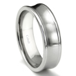 Cobalt XF Chrome 8MM Concave Wedding Band Ring