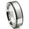 Cobalt XF Chrome 8MM Two Tone Flat Polished Wedding Band Ring