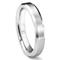 Cobalt XF Chrome 4MM Brush Center Beveled Wedding Band Ring