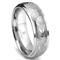 Cobalt XF Chrome 8MM Laser Engraved Paisley Motif Dome Wedding Band Ring