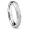 Cobalt XF Chrome 4MM Satin Finish Wedding Band Ring w/ Raised Center