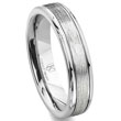 Cobalt XF Chrome 6MM Italian Di Seta Finish Newport Wedding Band Ring