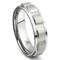 Tungsten Carbide 7MM Coin Edge Wedding Band Ring
