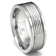 Cobalt XF Chrome 9MM Hammer Finish Wedding Band Ring
