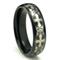 Black Tungsten Laser Engraved Celtic Cross Dome Wedding Band Ring