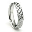 Tungsten Carbide Rope Design Wedding Band Ring